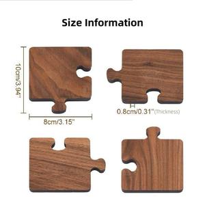 Sous-verres carrés en bois naturel de luxe faits à la main pour cérémonie du thé, écologiques, épaisseur 4 mm, diamètre 350 mm, exportés par MN - Product Image 1