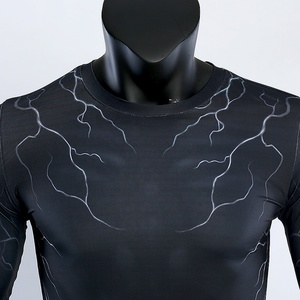 Chemises de sport à manches longues personnalisées BJJ MMA, rashguard sublimé, rashguard pour chemises de compression, t-shirts compressés magiques pour hommes - Product Image 4