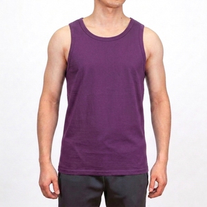 Fitness Blank <b>Singlet</b> Lightweight Cotton Mesh Quick Dry Breathable Custom logo Gym Sleeveless tank Top Bodybuilding <b>Men</b> Vest - Product Image 1