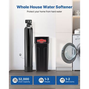Sistema Suavizador de Agua para Toda la Casa con Control Digital Automático de 64,000 Grains, Incluye Válvula de Derivación para Reducción de Agua Dura - Product Image 2