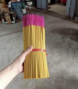 Bâtons d'encens jaunes GMEX GP-10002 non parfumés, bois naturel, origine Vietnam, qualité supérieure, plusieurs tailles, durée de combustion 30-45 min, pour usage religieux - Product Image 6