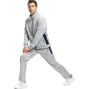 Conjunto Deportivo de Alta Calidad para Hombre, Chaqueta y Pantalones de Chándal con Cremallera Completa, Rayas Personalizadas, Diseño Moderno - Product Image 5