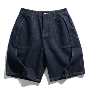Casual Street Wear Wholesale Men's Unisex <b>Soft</b> Denim Straight Quick Dry Distressed <b>Jeans</b> Shorts Summer Vintage - Product Image 1
