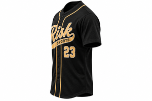 Custom Baseball Jersey Unisex Short Sleeve Team Uniform Button Front Sportswear 100% Polyester Breathable Quick Dry Baseball - Product Image 5