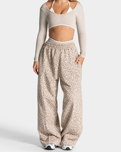 Pantalon évasé pour femme, style actuel, décontracté, couleur unie, logo personnalisé, service OEM, haute qualité - Product Image 1