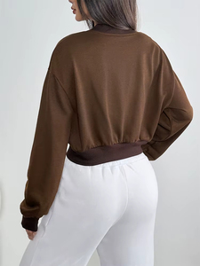 Athletic Training Zip-Up Jackets Ladies Yoga Fitness Wear Jacket <b>Top</b> Women <b>Zipper</b> Compression Women Fitted Zip-Up Workout Jacket - Product Image 5