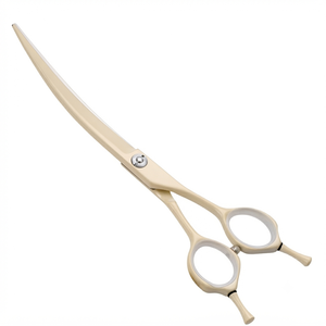 Ciseaux de coiffure professionnels roses, lame en acier inoxydable, manche long, pour droitiers - Product Image 2