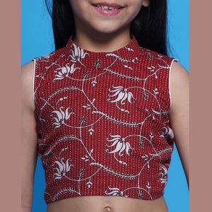 Sari de algodón para niñas, listo para usar, con blusa elegante de seda Dola, completamente cosido, precio al por mayor de Royal Export - Product Image 3