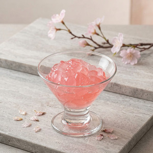 Bolas de Boba Cristalizadas con Sabor a Sakura, Textura Masticable, Perlas de Konjac, Adorno Versátil para Té de Burbujas, Base para Postres - Product Image 1