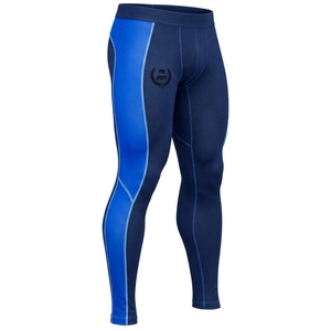 Mens Custom <b>Compression</b> <b>Leggings</b> Breathable Stretch Fabric Lightweight Comfortable Athletic Fit Gym Training Running Workout - Product Image 3