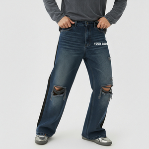 Fabricante de Pantalones Vaqueros con Logotipo Personalizado, Jeans de Cintura Alta con Tela de Calidad de Exportación - Product Image 4