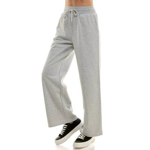 Pantalones Deportivos Grises para Mujer, Corte Holgado, Tela Suave, Cintura con Cordón, Pierna Ancha, Ropa Casual para el Tiempo Libre - Product Image 6