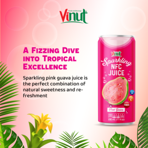 เครื่องดื่มน้ำผลไม้ประกาย11.2มล. สีชมพูฝรั่ง24กระป๋องต่อกล่องสามารถจัดส่งฉลากส่วนตัวได้จากเวียดนาม - Product Image 2