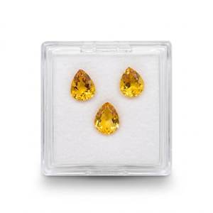 Citrine naturelle taille poire facettée, pierre précieuse jaune de 20 carats, provenance Rajasthan, ZUBEDA GEMS JEWELRY pour la fabrication de bijoux, fournisseur en gros - Product Image 2