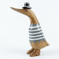 Sculpture décorative de canard en bois de bambou, artisanat Art Déco, écologique, personnalisable, pour anniversaire, salon, chambre, bureau