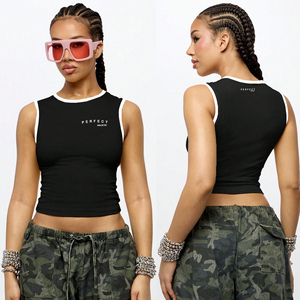 Women's Tank <b>tops</b> Basic Casual Stretch Cropped Tank <b>Top</b> <b>Sleeveless</b> T-Shirt Blouse Summer tee Outfits Solid color Crop Tank <b>Tops</b> - Product Image 6