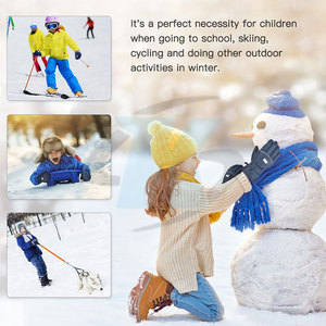 Gants de ski d'hiver doublés et isolés, imperméables, coupe-vent, avec une adhérence flexible, confortables pour les aventures en neige en plein air - Product Image 6