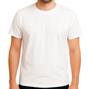 Custom Wholesale <b>White</b> T-Shirt Plain 100% Cotton Crewneck Men Short Sleeve T-Shirt Casual Style Private Label OEM ODM T-shirt - Product Image 5