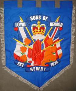 Bandera de Banda de Marcha con Apliques Bordados a Máquina, Bandera Personalizada para Banda de Marcha, Bandera Colgante para Desfiles al por Mayor - Product Image 4