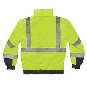 Veste de sécurité haute visibilité réfléchissante et respirante pour la construction, la protection incendie, l'utilisation en extérieur, vêtements de travail haute visibilité, 100% polyester - Product Image 2