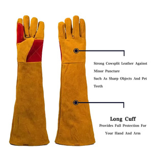Gants de travail en cuir de mouton pour la sécurité en usine, le jardinage et la soudure - Product Image 5