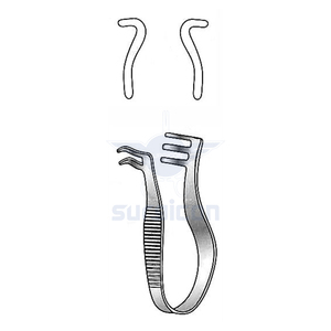 Retractor Autoajustable Finsen de 5 cm (2 Pulgadas) y 12 mm, Retractor Quirúrgico Reutilizable de Acero Inoxidable con Punta Roma, Instrumento Médico - Product Image 1