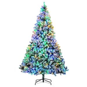 Albero di Natale di 2,7 metri con Luci, Decorazione Festiva per Celebrazioni Natalizie - Product Image 4