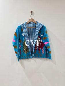 Manteau d'hiver en velours brodé Suzani fait main, éco-responsable, style bohème, de luxe pour femme, idéal pour les soirées. - Product Image 3