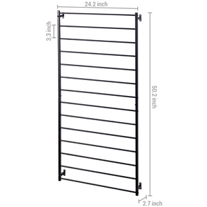 MyGift - Juego de Enrejados de Pared para Exteriores en Negro Mate, Opción Popular para Plantas Trepadoras, Marcos para Cercas y Puertas - Product Image 2
