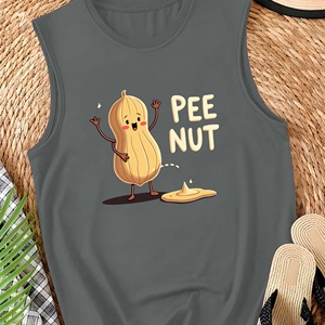 PEE NUT diseño humorístico de maní Chaleco casual para mujer - Product Image 2