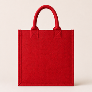 Bolsa de Yute Roja Personalizada con Letras Impresas, Ecológica, Reutilizable, para Compras, Regalos, Exposiciones, Promociones, Venta al Por Mayor - Product Image 5