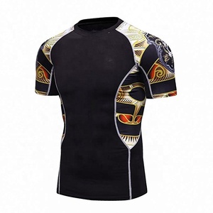 Camiseta de Protección Solar para Hombre, Estampada, con Logotipo y Tela Personalizados, de Color Sólido y Manga Corta, al por Mayor - Product Image 3