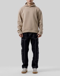 Sudadera con Capucha de Forro Polar Cálido para Hombre, 100% Algodón, Estampado Personalizado, Estilo Casual Urbano de Otoño, Alta Calidad - Product Image 3