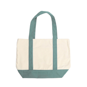 Canvas Material For <b>Shopping</b> <b>Bag</b> Pocket And Plain Durable Reusable Promotional Handbag <b>Zipper</b> Closure - Product Image 1