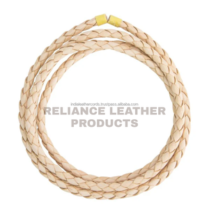 Cordón de Cuero Trenzado Bolo Natural de 4 mm al por Mayor, Cuerda Redonda Genuina para Hacer Pulseras y Kit de Accesorios de Joyería de Moda - Product Image 6