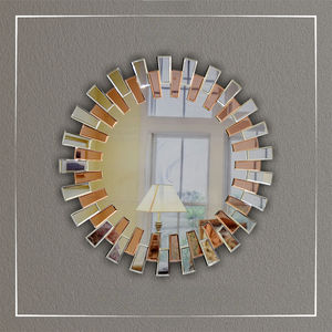 Este Elegante Espejo Combina la Elegancia Vintage con el Glamour Moderno, Diseño Decorativo de Arte sin Marco para Montar en la Pared - Product Image 6