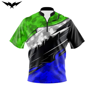 Stylish Unisex <b>Bowling</b> Jersey High Quality Custom Logo Team Services Custom Printed Short Sleeve Moisture-Wicking 3D Embroidery - Product Image 1