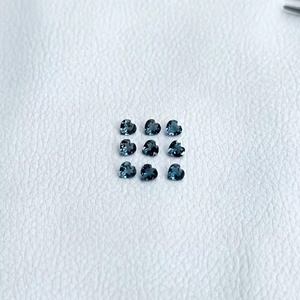 5mm Naturel Londres Bleu Topaze À Facettes Coeur Cut Pierres AAA Qualité Semi Précieuse Pierre Précieuse En Vrac Pour Bijoux De Fournisseur Indien - Product Image 2