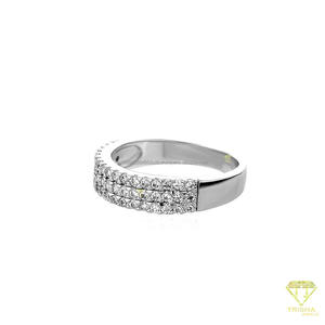 Anillo de Plata de Ley 925 con Diamantes de Moissanita en Múltiples Filas para Minoristas de Joyería de Lujo - Product Image 2