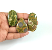 Cabochon de jaspe rhylite naturel, pierre précieuse en vrac pour la lithothérapie, jaspe en gros pour la fabrication de bijoux