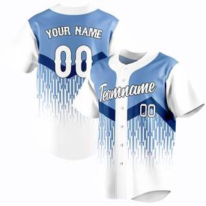 Custom Unisex Baseball Jersey Personalized Team Name Number Sublimated Print Moisture Wicking Short Sleeve Adult Uniform - Product Image 4