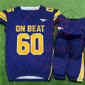 Uniforme de football américain personnalisé |   Maillot et pantalon de football sublimés |   Uniformes d'équipe pour jeunes et adultes - Product Image 3