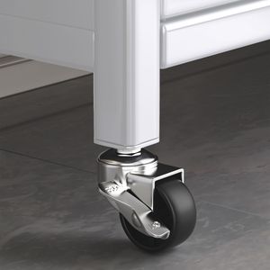 Open-Door Multilevel Kitchen Cabinets Household <b>Microwave</b> <b>Storage</b> with Side Bowls Floor to Ceiling Organizer - Product Image 6