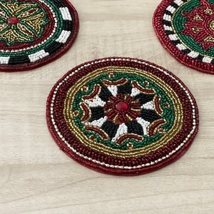 Posavasos Artesanal Chino Tradicional con Diseño de Abeja y Perlas en Relieve para Decoración de Mesa en Hogar u Hotel, Arte y Manualidades (Modelo Wac-55) - Product Image 3