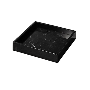 Square Shape <b>Black</b> Color Marble <b>Tray</b> Hotel And Restaurant Accessories Food <b>Serving</b> <b>Tray</b> At Competitive Prices - Product Image 1