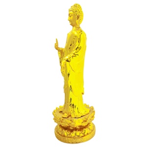 Statue de bouddha personnalisée trophée d'artisanat en métal plaqué or prix spirituel pour les réalisations et décor zen prix de sculpture bouddhiste - Product Image 5