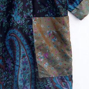 Kimono Vintage en Soie Cousu à la Main Kimono en Soie Indienne - Product Image 5