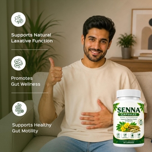 Cápsulas de Hoja de Senna de Marca Privada 500mg, 60 Unidades, Suplemento Herbal Premium de Senna alexandrina para el Apoyo al Bienestar Digestivo - Product Image 3
