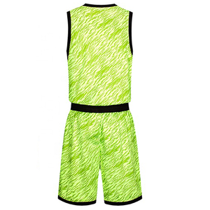 Custom Sublimated <b>Soccer</b> Jersey Set Unisex Green V-Neck Sleeveless Moisture Wicking Polyester Adult All Seasons - Product Image 3