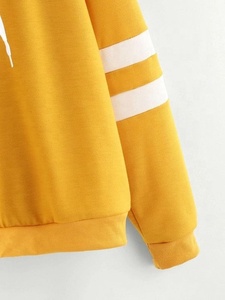 Sweat à capuche pour femmes, nouveau design imprimé, décontracté, de haute qualité, logo personnalisé, 100% coton - Product Image 5